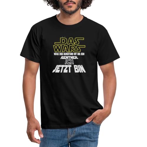 Spreadshirt Ruhestand Das Wars Rentner Rente Männer T-Shirt, 4XL, Schwarz von Spreadshirt