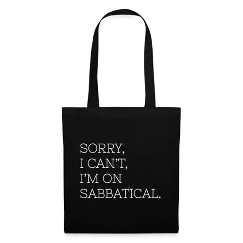 Spreadshirt Sabbatical Abenteuer Entdecken Entspannung Einkaufstasche, One size, Schwarz von Spreadshirt