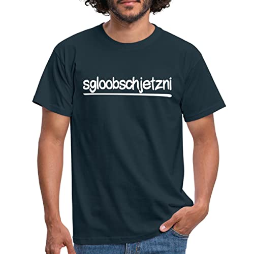 Spreadshirt Sachsen Spruch Das Glaube Ich Jetzt Nicht Sächsisch Dialekt Männer T-Shirt, XL, Navy von Spreadshirt