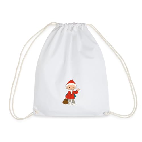 Spreadshirt Sandmännchen Winkt Sandmann Merch Turnbeutel, One size, Weiß von Spreadshirt