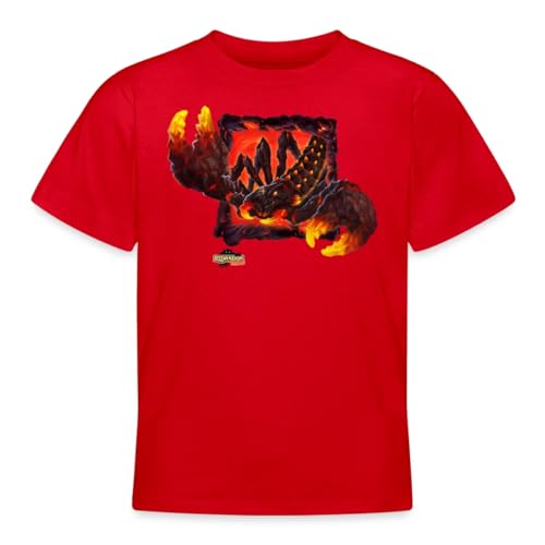 Spreadshirt Schleich Eldrador Lavaskorpion Kinder T-Shirt, 122/128 (7-8 Jahre), Rot von Spreadshirt
