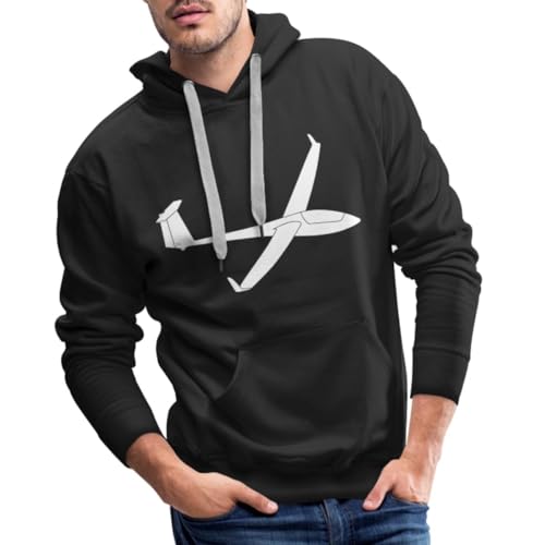 Spreadshirt Segelflugzeug 15-m-Klasse Segelfliegen Männer Premium Hoodie, XL, Schwarz von Spreadshirt