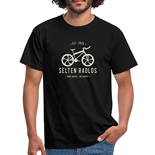 Spreadshirt Selten Radlos Fahrrad Fahren Radfahrer Slogan Männer T-Shirt, L, Schwarz von Spreadshirt