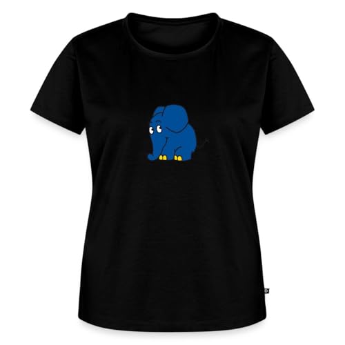Spreadshirt Sendung Mit Der Maus Kleiner Elefant Stehend Frauen Premium T-Shirt, S, Schwarz von Spreadshirt