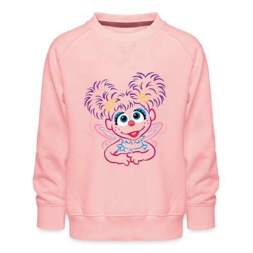 Spreadshirt Sesamstraße Abby Cadabby Fee Kinder Premium Pullover, 110/116 (5-6 Jahre), Kristallrosa von Spreadshirt
