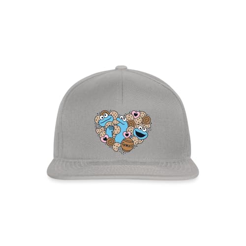Spreadshirt Sesamstraße Herz Mit Krümelmonster Snapback Cap, One Size, Graphit/Graphit Spreadshirt Sesamstraße Herz Mit Krümelmonster Snapback Cap, One Size, Graphit/Graphit von Spreadshirt