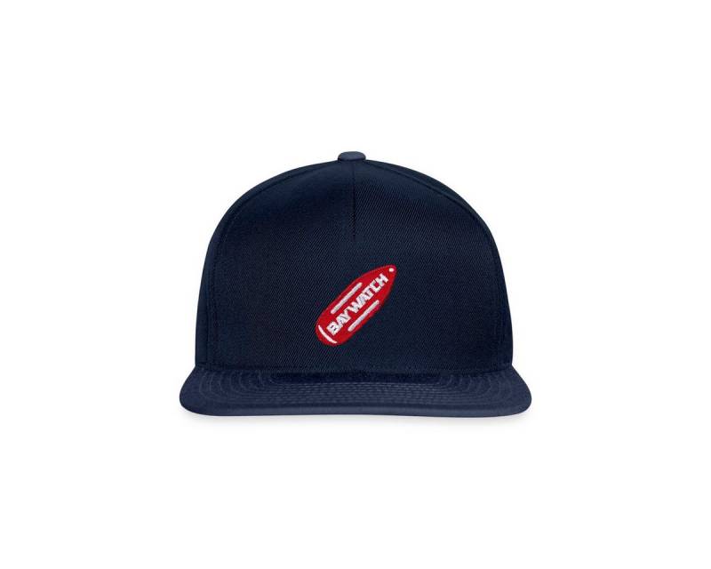 Spreadshirt Snapback Cap Baywatch Logo Auf Boje Als Stick-Design Snapback Cap (1-St) von Spreadshirt