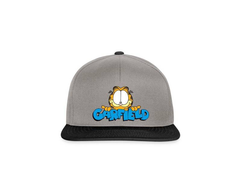 Spreadshirt Snapback Cap Garfield Gesicht Logo Snapback Cap (1-St) von Spreadshirt