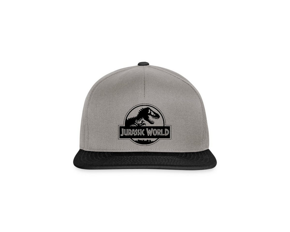 Spreadshirt Snapback Cap Jurassic World Klassisches Logo In Schwarz Snapback Cap (1-St) von Spreadshirt