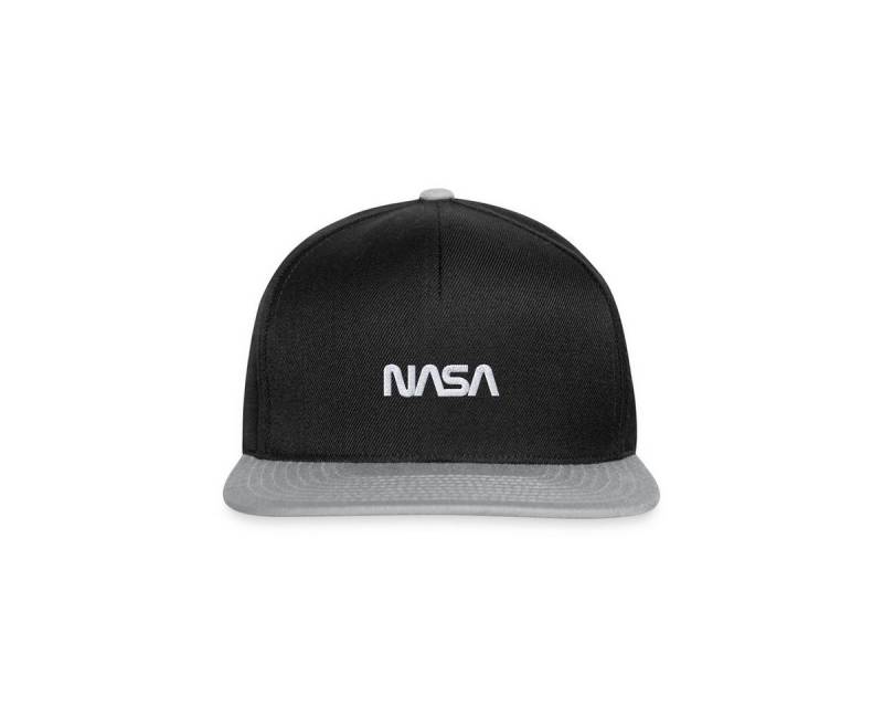 Spreadshirt Snapback Cap Nasa Logo Klein Weiß Stick Snapback Cap (1-St) von Spreadshirt