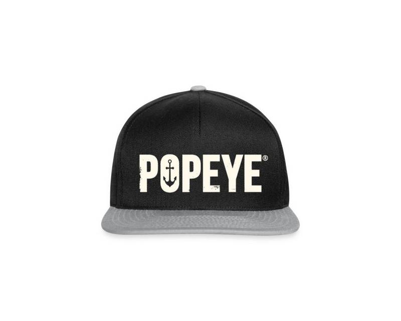 Spreadshirt Snapback Cap Popeye Weißes Logo Snapback Cap (1-St) von Spreadshirt