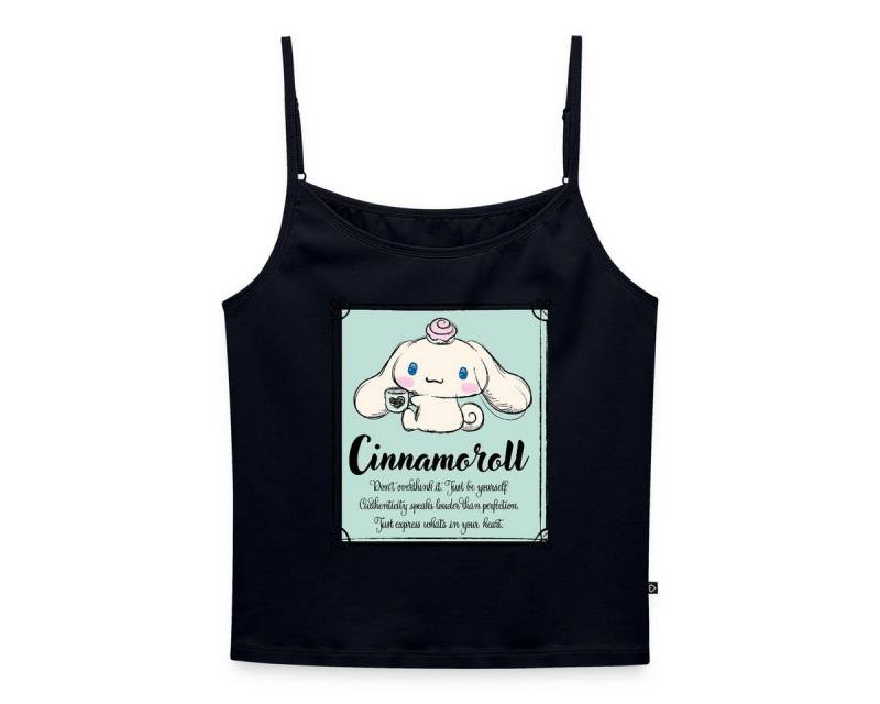 Spreadshirt Spaghettitop Cinnamoroll Just Be Yourself Frauen Spaghetti Tank Top (1-tlg) von Spreadshirt