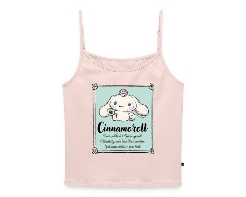 Spreadshirt Spaghettitop Cinnamoroll Just Be Yourself Frauen Spaghetti Tank Top (1-tlg) von Spreadshirt