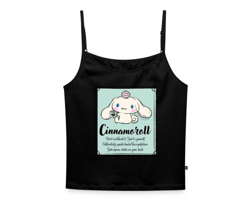 Spreadshirt Spaghettitop Cinnamoroll Just Be Yourself Frauen Spaghetti Tank Top (1-tlg) von Spreadshirt