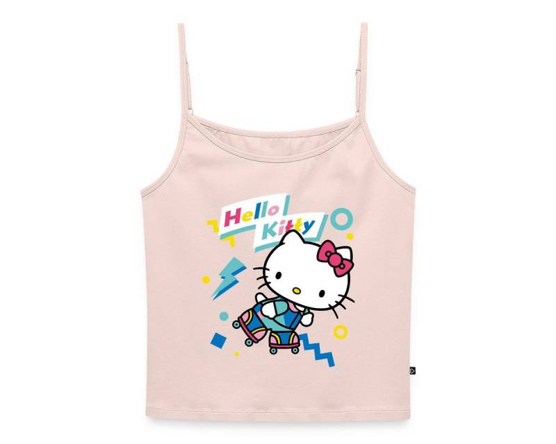Spreadshirt Spaghettitop Hello Kitty 90er Stil Mit Rollschuhen Frauen Spaghetti Tank Top (1-tlg) von Spreadshirt
