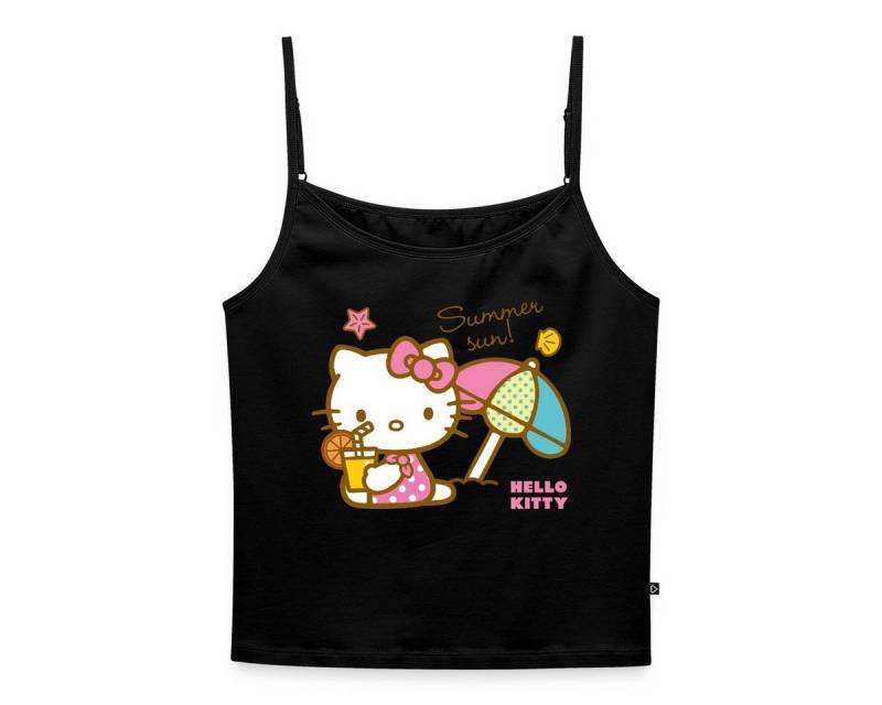 Spreadshirt Spaghettitop Hello Kitty Am Strand Summer Sun Frauen Spaghetti Tank Top (1-tlg) von Spreadshirt