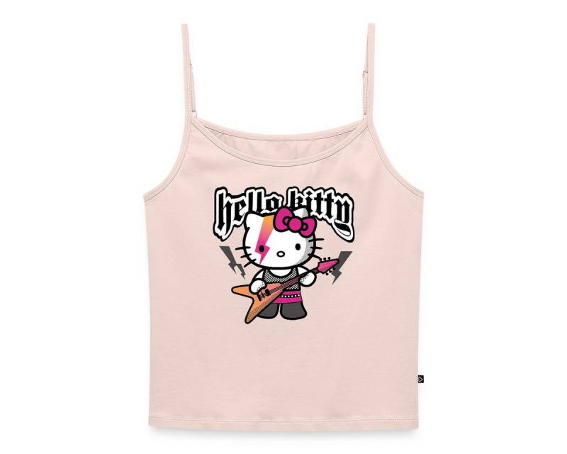 Spreadshirt Spaghettitop Hello Kitty E-Gitarre Rock Style Frauen Spaghetti Tank Top (1-tlg) von Spreadshirt