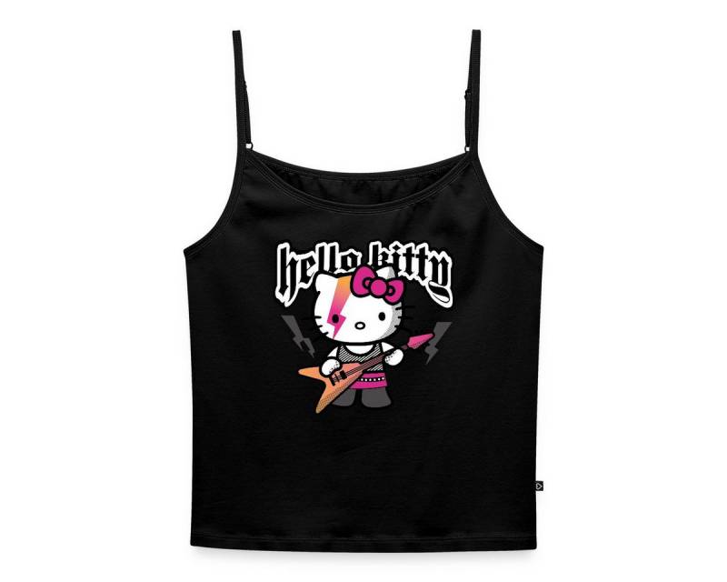 Spreadshirt Spaghettitop Hello Kitty E-Gitarre Rock Style Frauen Spaghetti Tank Top (1-tlg) von Spreadshirt
