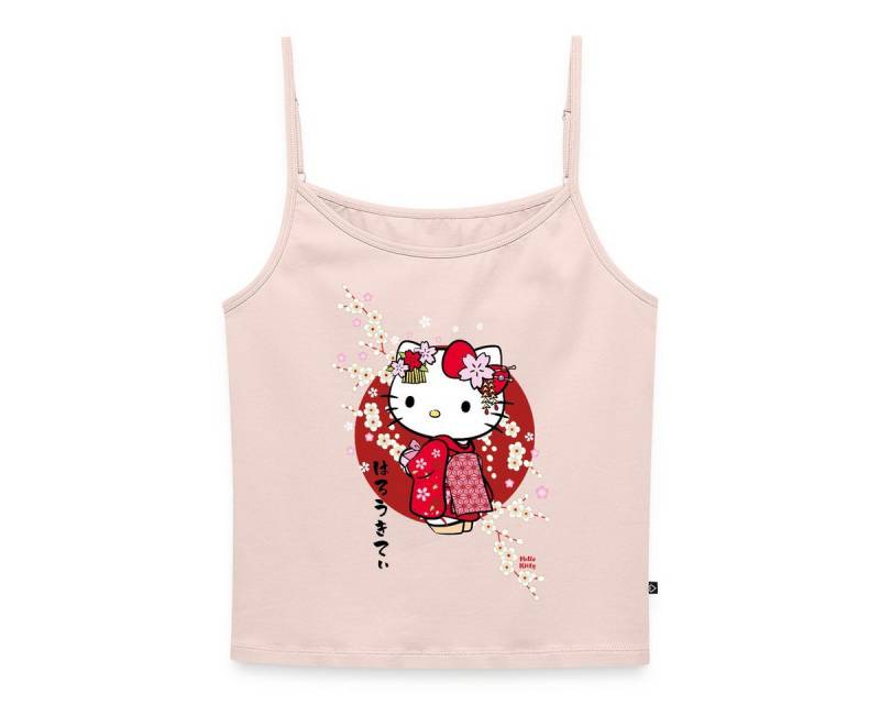 Spreadshirt Spaghettitop Hello Kitty Japan Kimono Kirschblüten Frauen Spaghetti Tank Top (1-tlg) von Spreadshirt