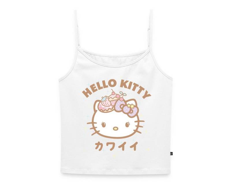 Spreadshirt Spaghettitop Hello Kitty Kawaii Stil Frauen Spaghetti Tank Top (1-tlg) von Spreadshirt
