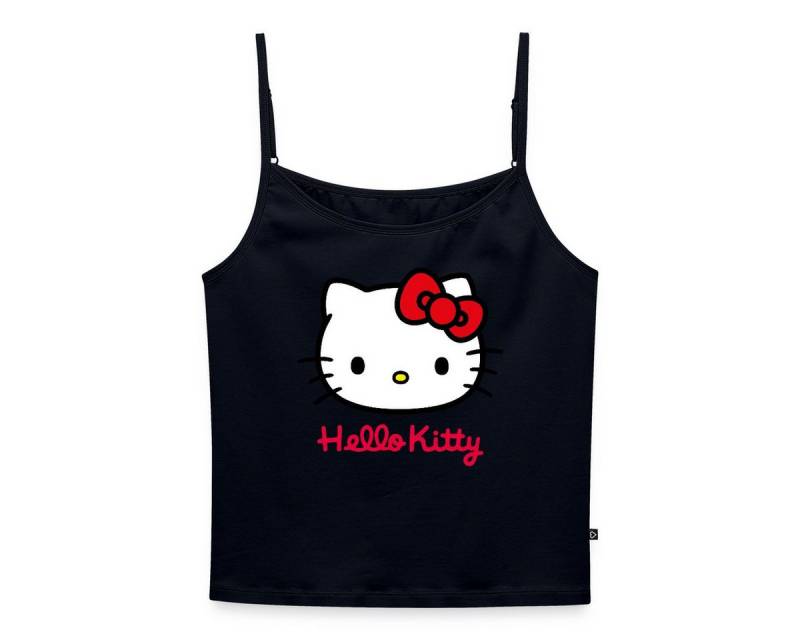 Spreadshirt Spaghettitop Hello Kitty Klassisch Mit Schriftzug Frauen Spaghetti Tank Top (1-tlg) von Spreadshirt