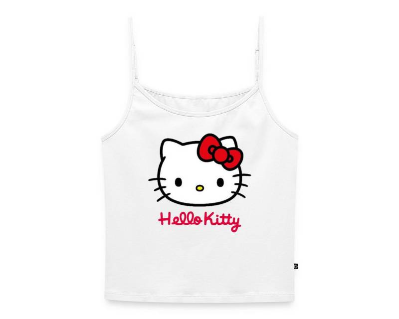 Spreadshirt Spaghettitop Hello Kitty Klassisch Mit Schriftzug Frauen Spaghetti Tank Top (1-tlg) von Spreadshirt