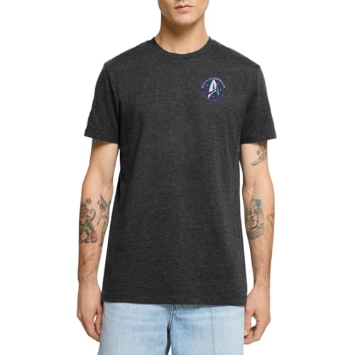 Spreadshirt Star Trek Discovery Abzeichen Sternenflotte Klein Männer Premium T-Shirt, L, Anthrazit meliert von Spreadshirt
