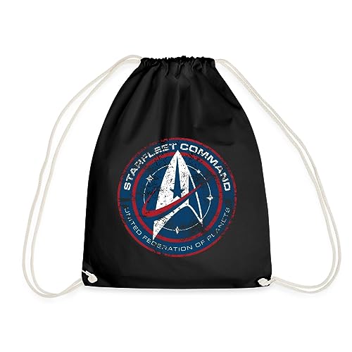 Spreadshirt Star Trek Discovery Abzeichen Sternenflotte Turnbeutel, One size, Schwarz von Spreadshirt