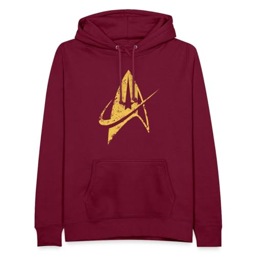 Spreadshirt Star Trek Discovery Delta Abzeichen Gold Frauen Hoodie, L, Bordeaux von Spreadshirt