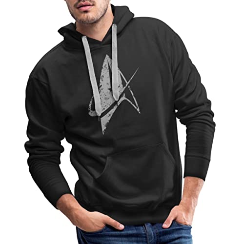 Spreadshirt Star Trek Discovery Delta Abzeichen Used Look Männer Premium Hoodie, 3XL, Schwarz von Spreadshirt