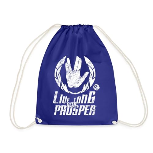 Spreadshirt Star Trek Discovery LLAP Vulkanier Turnbeutel, One size, Königsblau von Spreadshirt