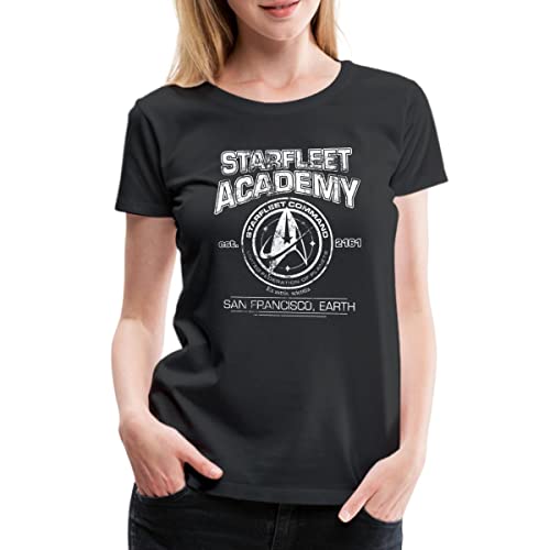 Spreadshirt Star Trek Discovery Starfleet Academy Frauen Premium T-Shirt, XL, Schwarz von Spreadshirt