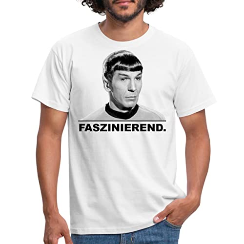 Spreadshirt Star Trek Spock Faszinierend Männer T-Shirt, 3XL, weiß von Spreadshirt