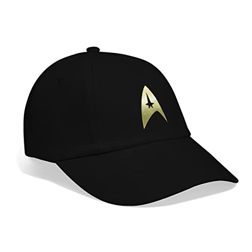 Spreadshirt Star Trek The Original Series Logo Baseballkappe, One Size, Schwarz/Schwarz von Spreadshirt