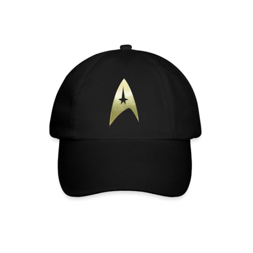 Spreadshirt Star Trek The Original Series Logo Baseballkappe, One Size, Schwarz/Schwarz von Spreadshirt