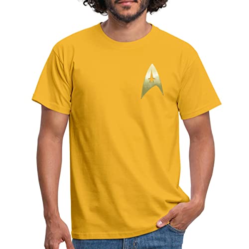 Spreadshirt Star Trek The Original Series Logo Männer T-Shirt, 4XL, Gelb von Spreadshirt