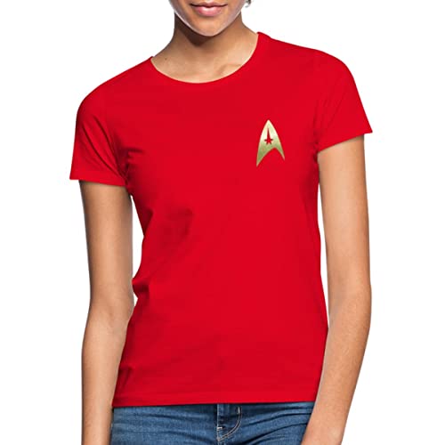 Spreadshirt Star Trek The Original Series Logo Frauen T-Shirt, S, Rot von Spreadshirt