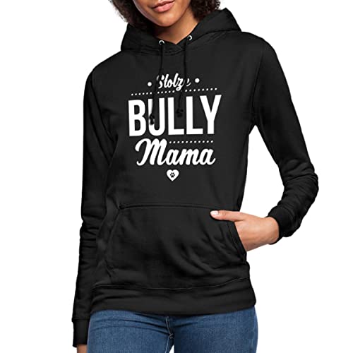 Spreadshirt Stolze Bully Mama Bulldogge Frauen Hoodie, S, Schwarz von Spreadshirt
