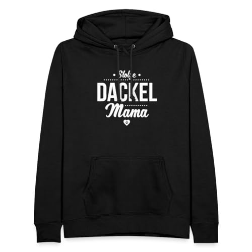 Spreadshirt Stolze Dackel Mama Mit Herz Frauen Hoodie, L, Schwarz von Spreadshirt