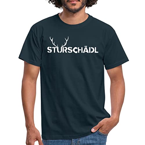 Spreadshirt Sturschädl Dickkopf Dialekt Mundart Österreich Männer T-Shirt, M, Navy von Spreadshirt