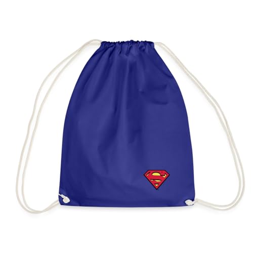 Spreadshirt Superman Kleines Logo S-Shield Turnbeutel, One size, Königsblau von Spreadshirt