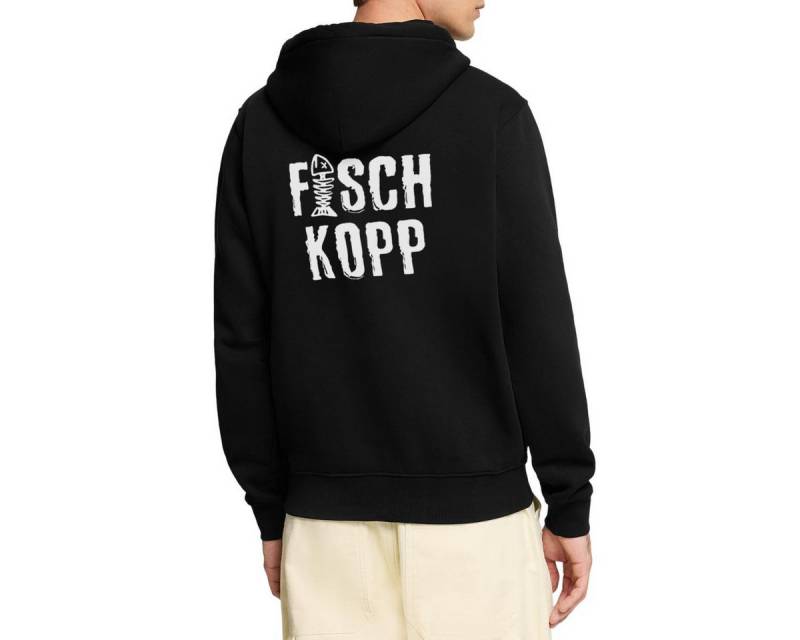 Spreadshirt Sweatjacke Fischkopp Fisch Mundart Urlaub Küste Kapuzenjacke Herren (1-tlg) von Spreadshirt