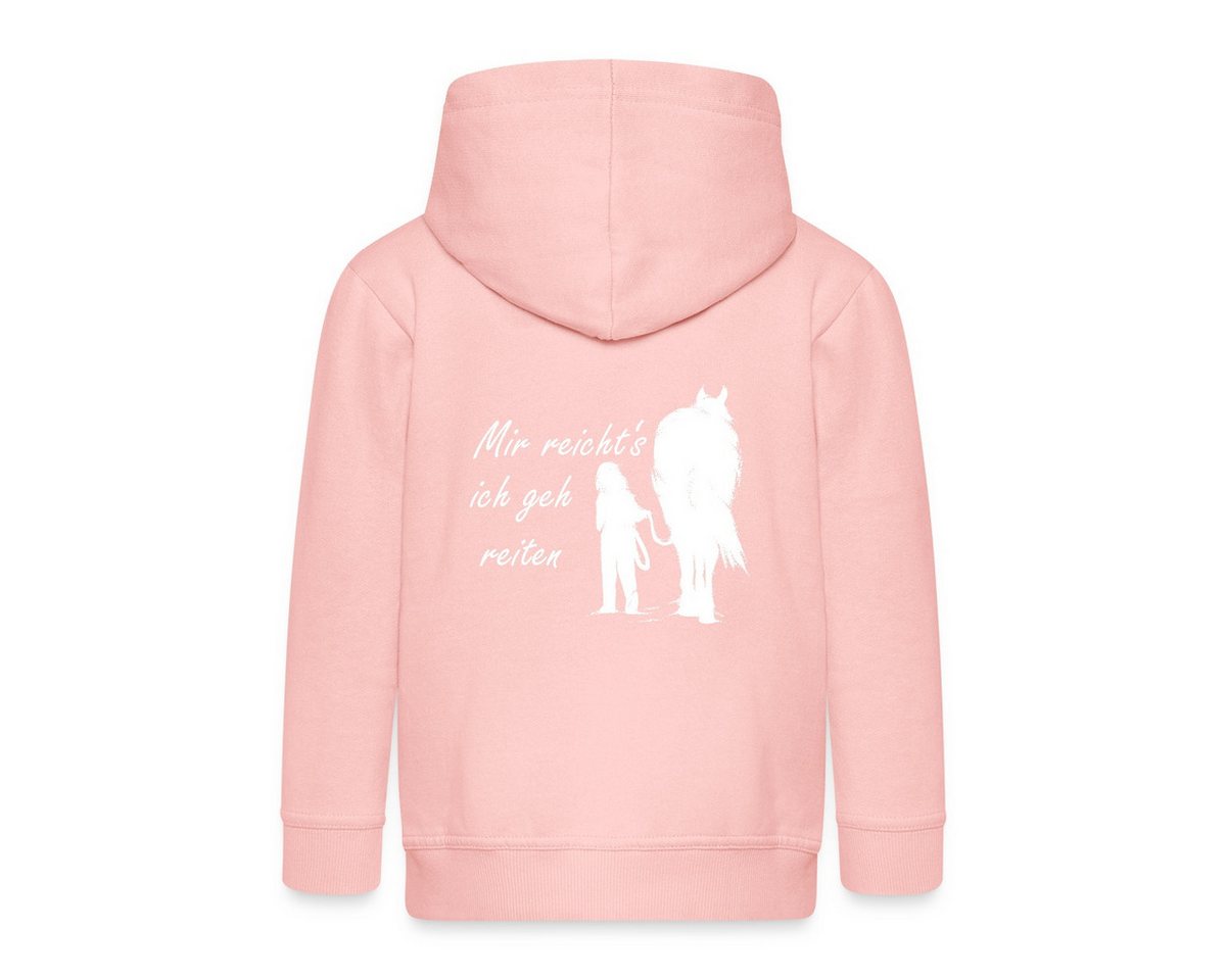 Spreadshirt Sweatjacke Mir Reichts Ich Geh Reiten Lustiger Pferde Spruch Kinder Premium Kapuz (1-tlg) von Spreadshirt