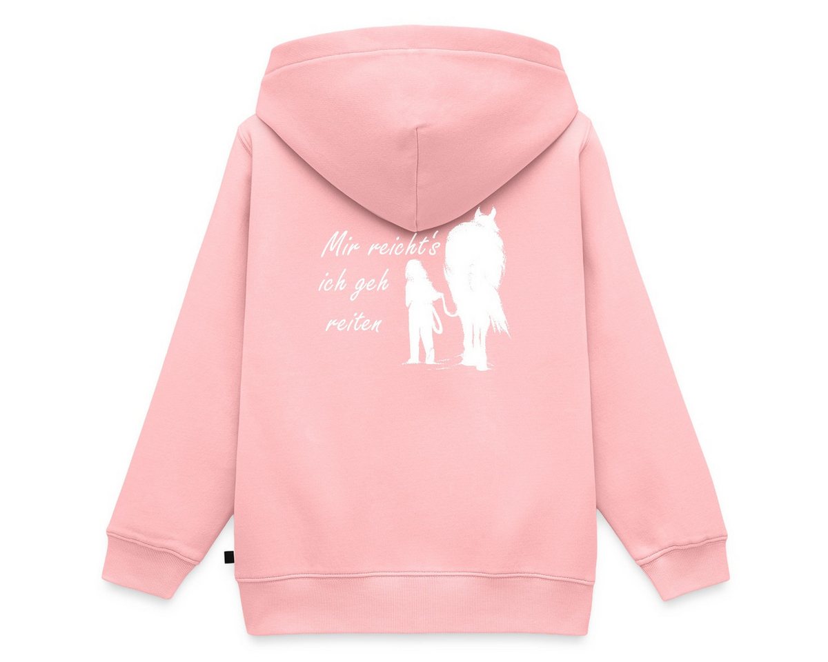 Spreadshirt Sweatjacke Mir Reichts Ich Geh Reiten Lustiger Pferde Spruch REGULAR FIT Kinder/T (1-tlg) von Spreadshirt