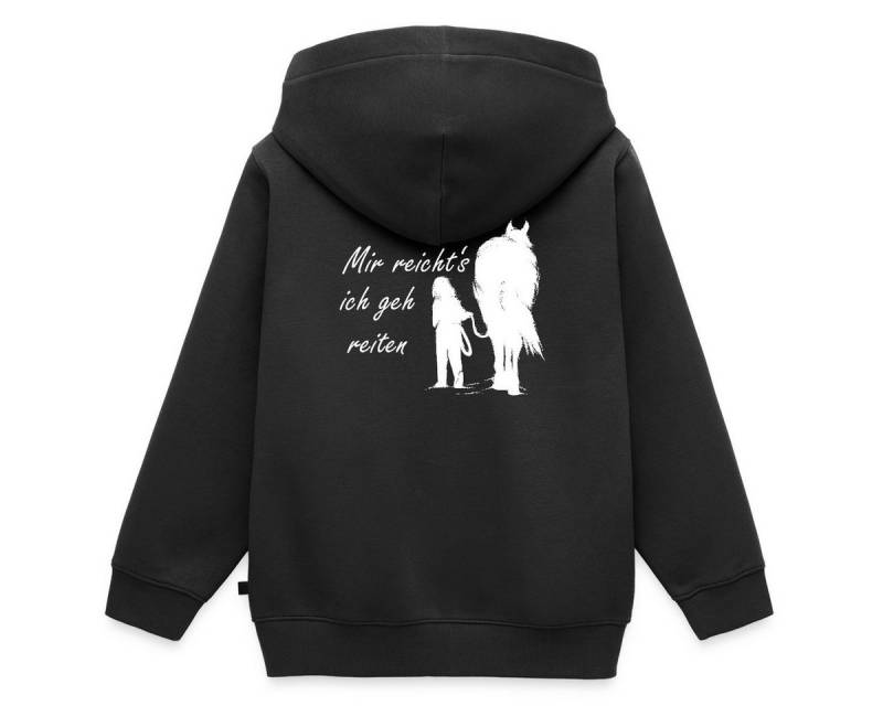 Spreadshirt Sweatjacke Mir Reichts Ich Geh Reiten Lustiger Pferde Spruch REGULAR FIT Kinder/T (1-tlg) von Spreadshirt