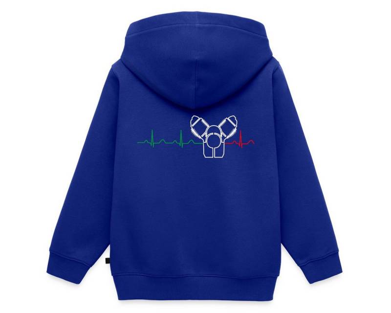 Spreadshirt Sweatjacke Motorrad Rundmotor Heartbeat Italien REGULAR FIT Kinder/Teenager Premi (1-tlg) von Spreadshirt