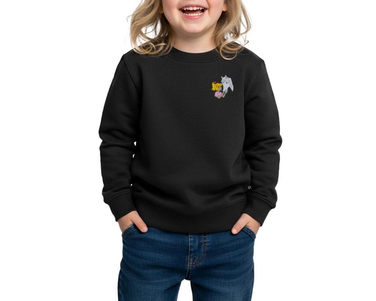 Spreadshirt Sweatshirt Bibi & Tina Bibi und Sabrina Stick REGULAR FIT Kinder/Teenager Premium (1-tlg) von Spreadshirt