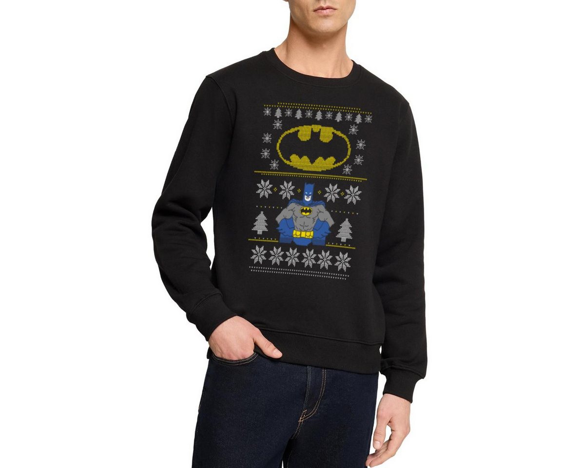 Spreadshirt Sweatshirt DC Comics Batman Ugly Christmas Herren Premium Pullover (1-tlg) von Spreadshirt