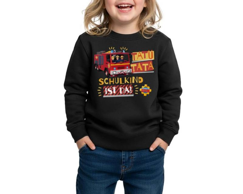 Spreadshirt Sweatshirt Feuerwehrmann Sam™ Tatü Tata Schulkind Ist Da REGULAR FIT Kinder/Teena (1-tlg) von Spreadshirt