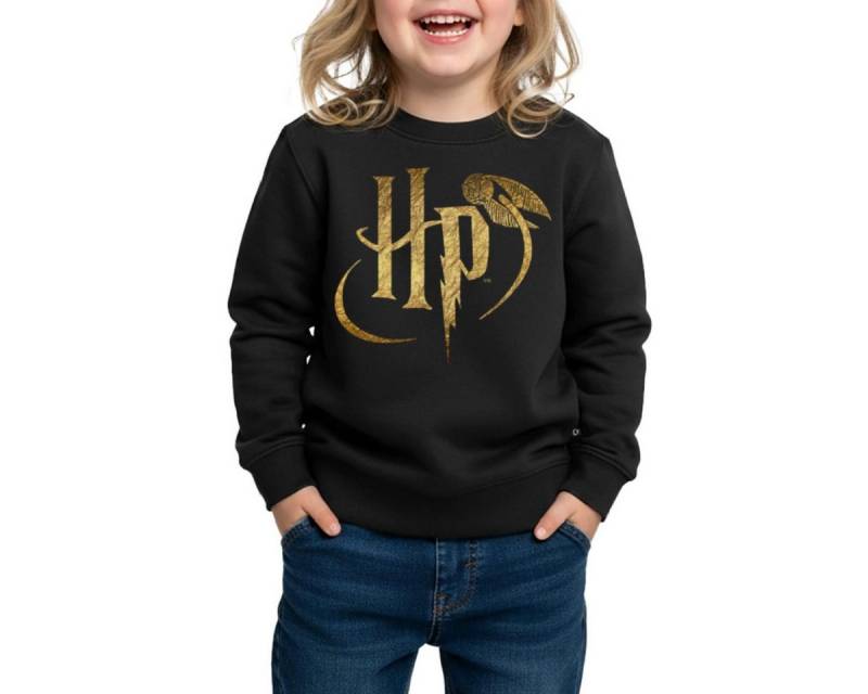 Spreadshirt Sweatshirt Harry Potter HP Logo REGULAR FIT Kinder/Teenager Premium Bio Crew Neck (1-tlg) von Spreadshirt
